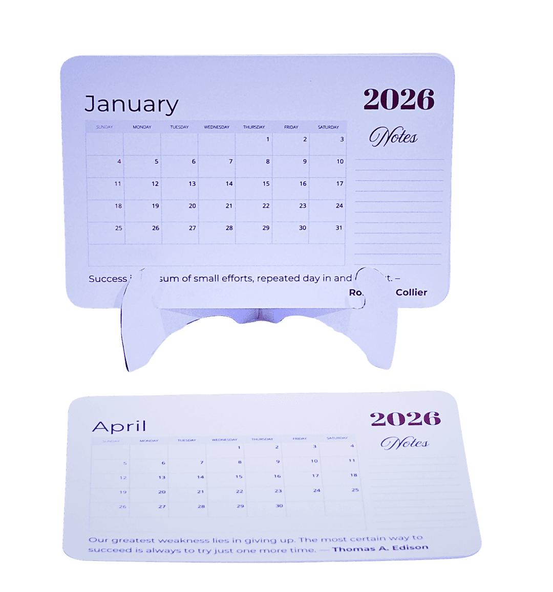 2026 Wall Calendar with Notes Section, Monthly Planner January to December, Large Format Daily Organizer, Motivational Quotes
