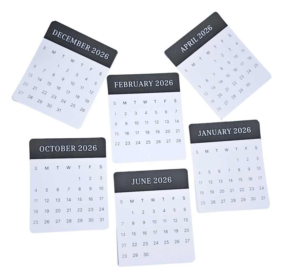 2026 Mini Desktop Flip Calendar with Stand | Monthly Desk Calendar | Compact Table Calendar for Home & Office | Minimalist Desktop Planner