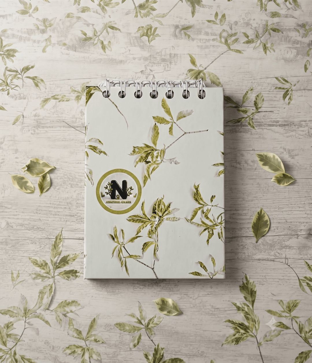 Botanical Print Spiral-Bound Notepad